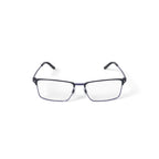 TiFlex Men's T1717 Browline Prescription Eyeglasses with Case, Matte Black