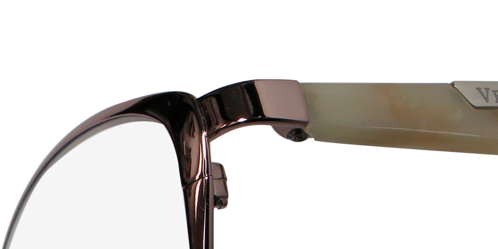 NEW VERA WANG V358 WOMENS/LADIES CAT EYE FULL-RIM ROSE GOLD FRAME DEMO LENSES 50-15-130 SPRING HINGES EYEGLASSES/EYE GLASSES