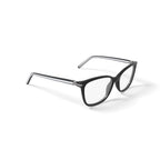 Women's XSLV03AS-01 Square Prescription Eyeglasses with Case, Black