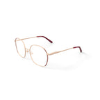 Flower Women's FLR6057 Cosmos Prescription Eyeglasses with Case, Rose Gold