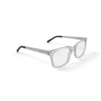 Mens HV725 Square Prescription Eyeglasses with Case, Crystal