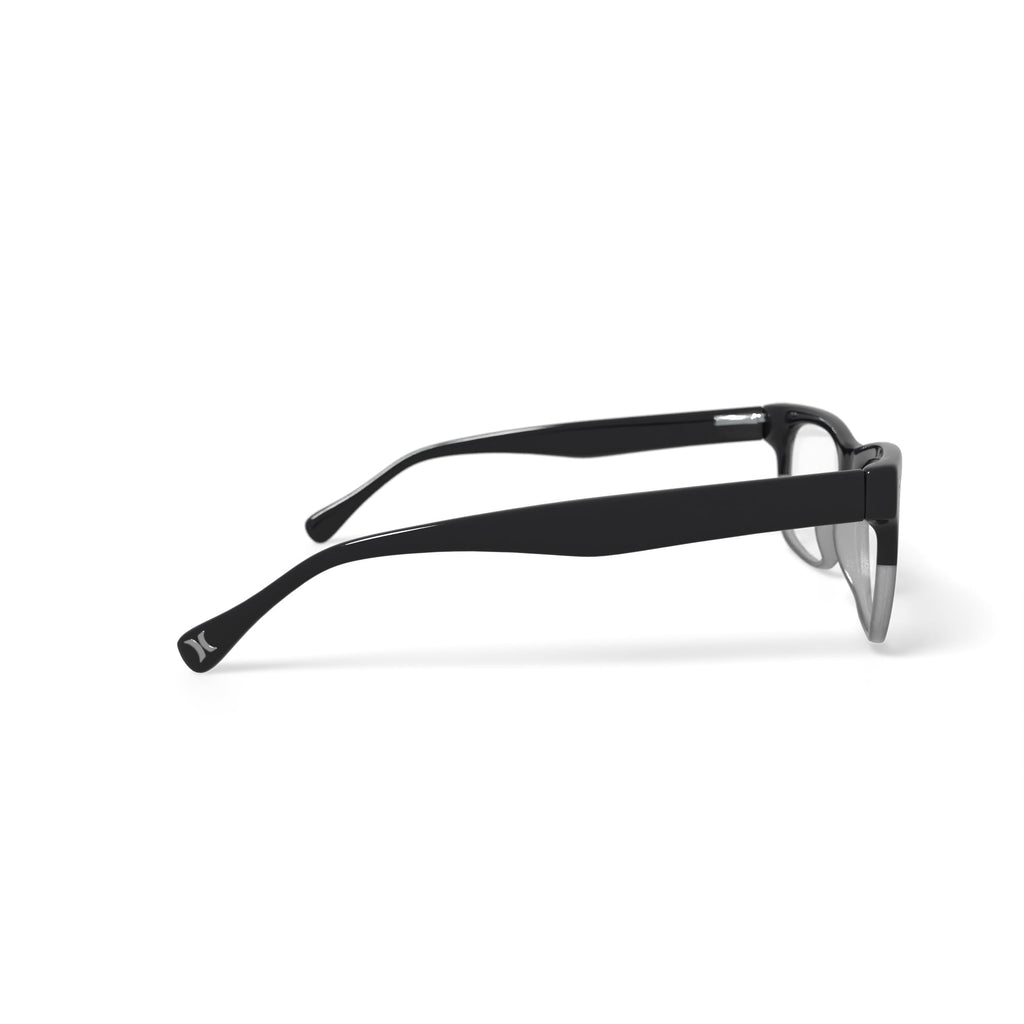 Hurley Men's HMO119 Prescription Eyeglasses with Case, Black/Crystal