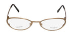 NEW VERA WANG LUXE EPIPHANY I WOMENS/LADIES CAT EYE FULL-RIM TITANIUM GOLD TITANIUM CAT EYE HANDMADE IN ITALY FRAME DEMO LENSES 49-17-130 SPRING HINGES EYEGLASSES/EYE GLASSES