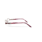 Women's BR68 Oval Prescription Eyeglasses with Case, Burgundy