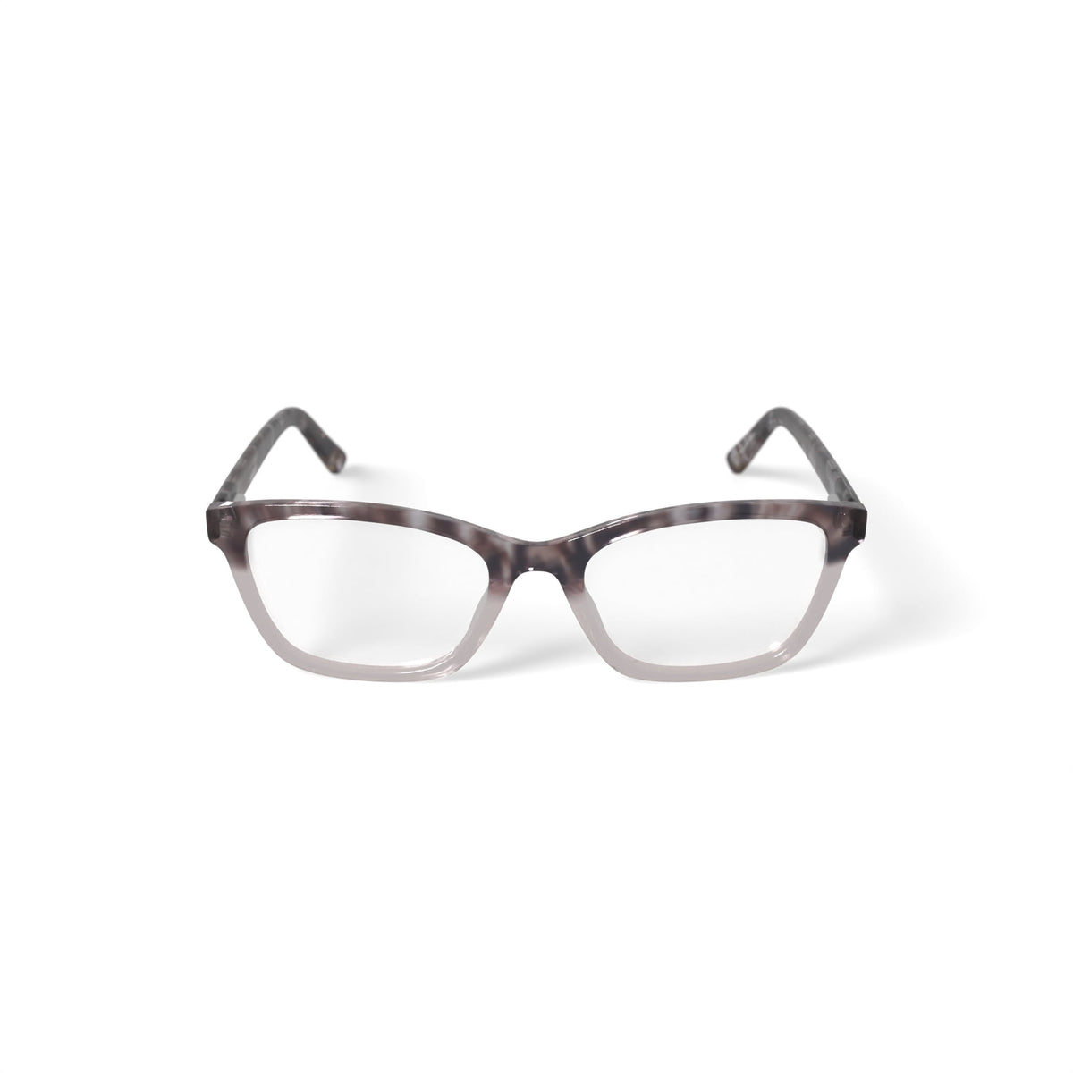 Women's HC207 Cat Eye Prescription Eyeglasses with Case, Brown Tortoise Gradient