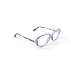 Women's SL749 Azure Oval Prescription Eyeglasses with Case, Crystal