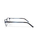 Men's BE156 Oleander Rectangular Prescription Eyeglasses with Case, Navy Blue