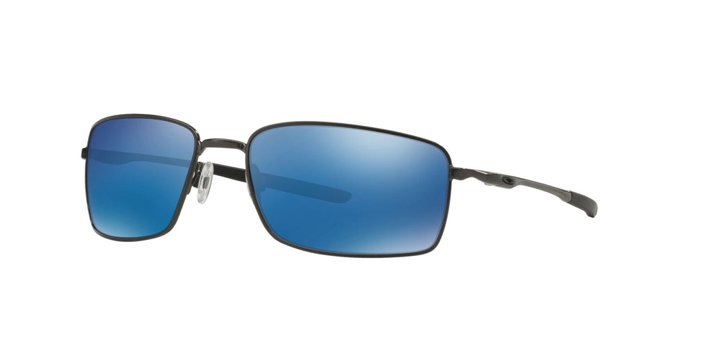 Oakley Rectangular l Sunglasses with Case, Size 60, Ice Iridium/Cement