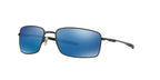 Oakley Rectangular l Sunglasses with Case, Size 60, Ice Iridium/Cement