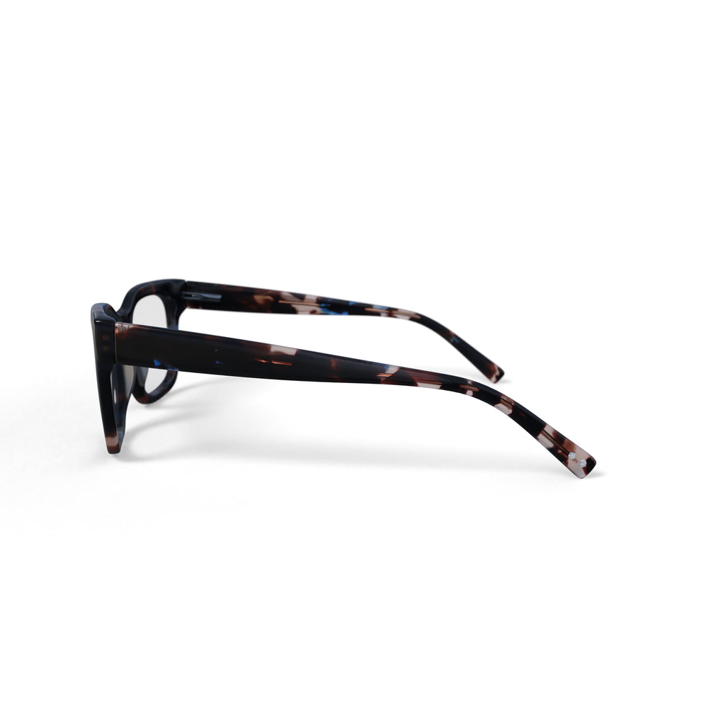 Reverb Women's RVLO6025 Prescription Eyeglasses with Case, Blue Tortoise