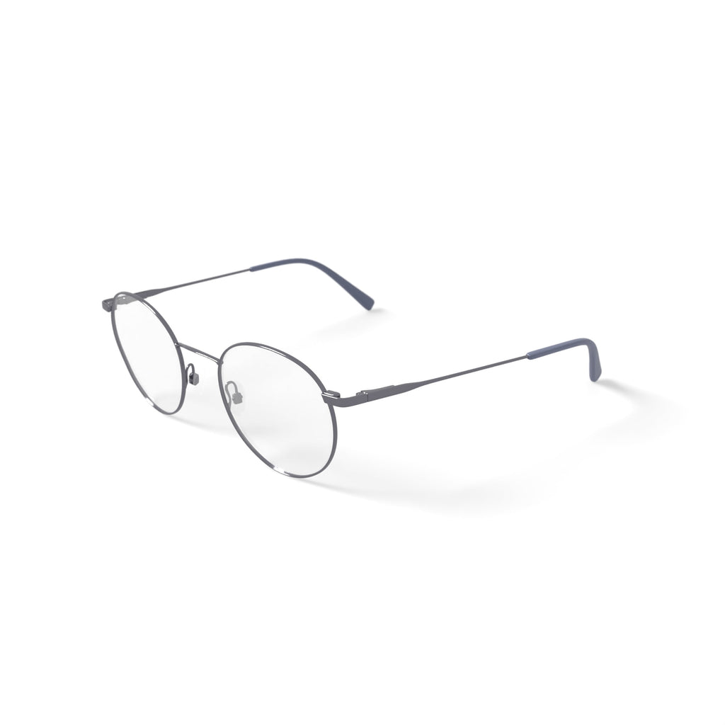 Men's MK10410 Round Prescription Eyeglasses with Case, Silver