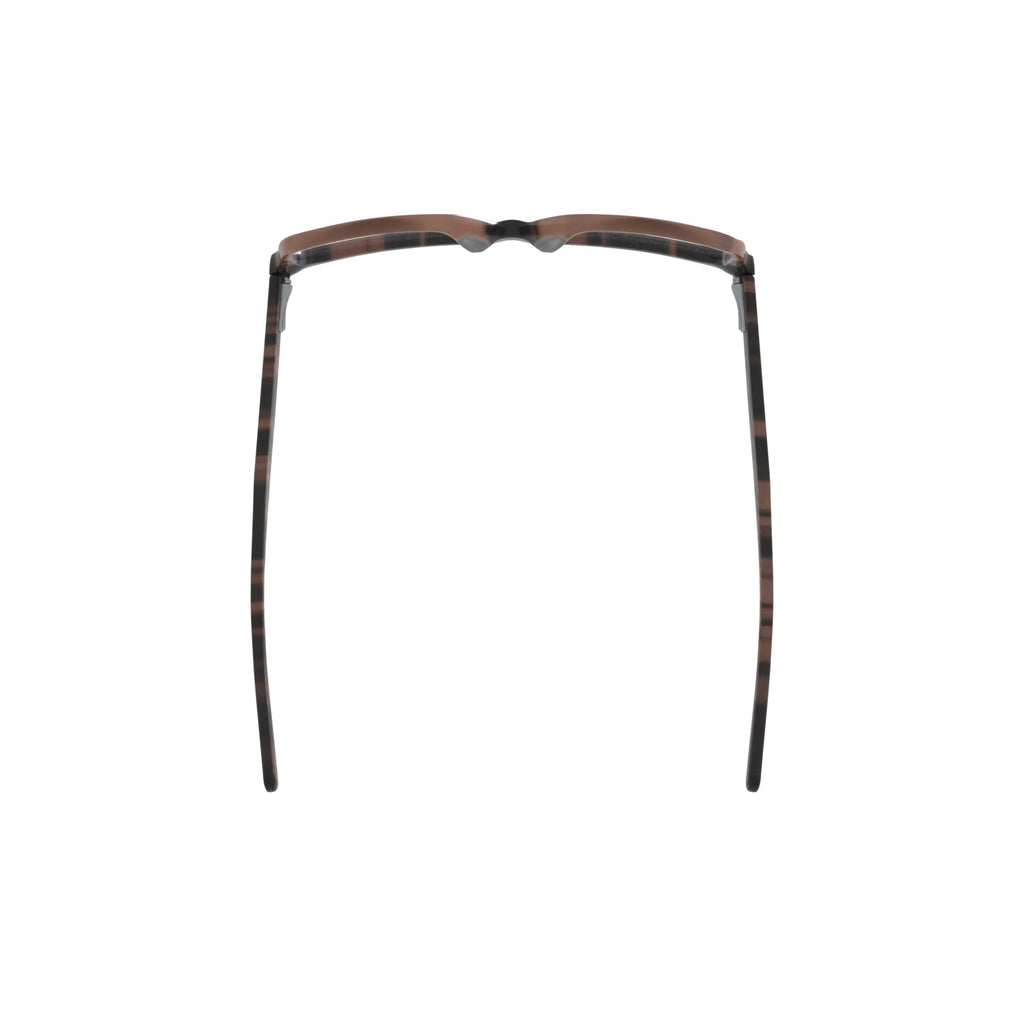 Flower Women's Square Eyeglasses, FLR6010, Lucy, Brown, 52-15-140, with Case
