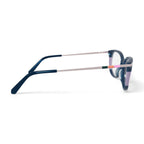 Flower Women's FLR6056 Prescription Eyeglasses with Case, Green/Pink
