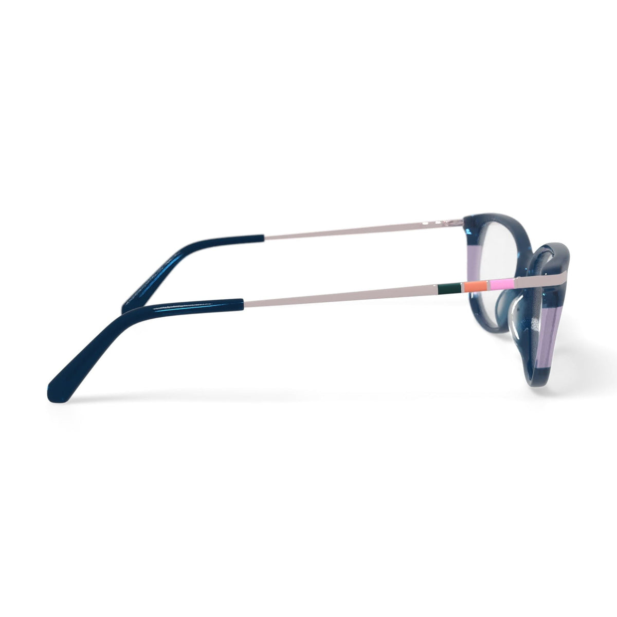 Flower Women's FLR6056 Prescription Eyeglasses with Case, Green/Pink