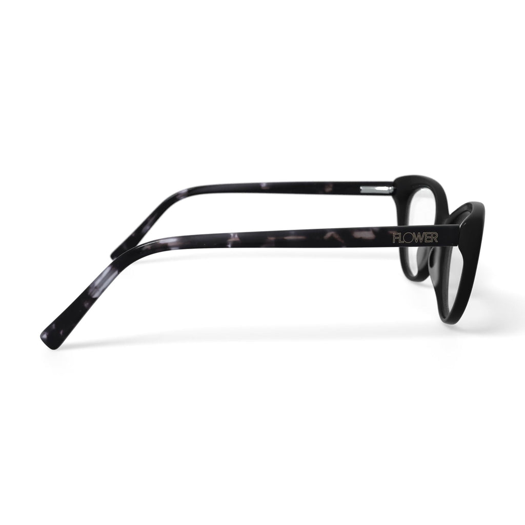 Flower Women's FLR6045 Prescription Eyeglasses with Case, Black