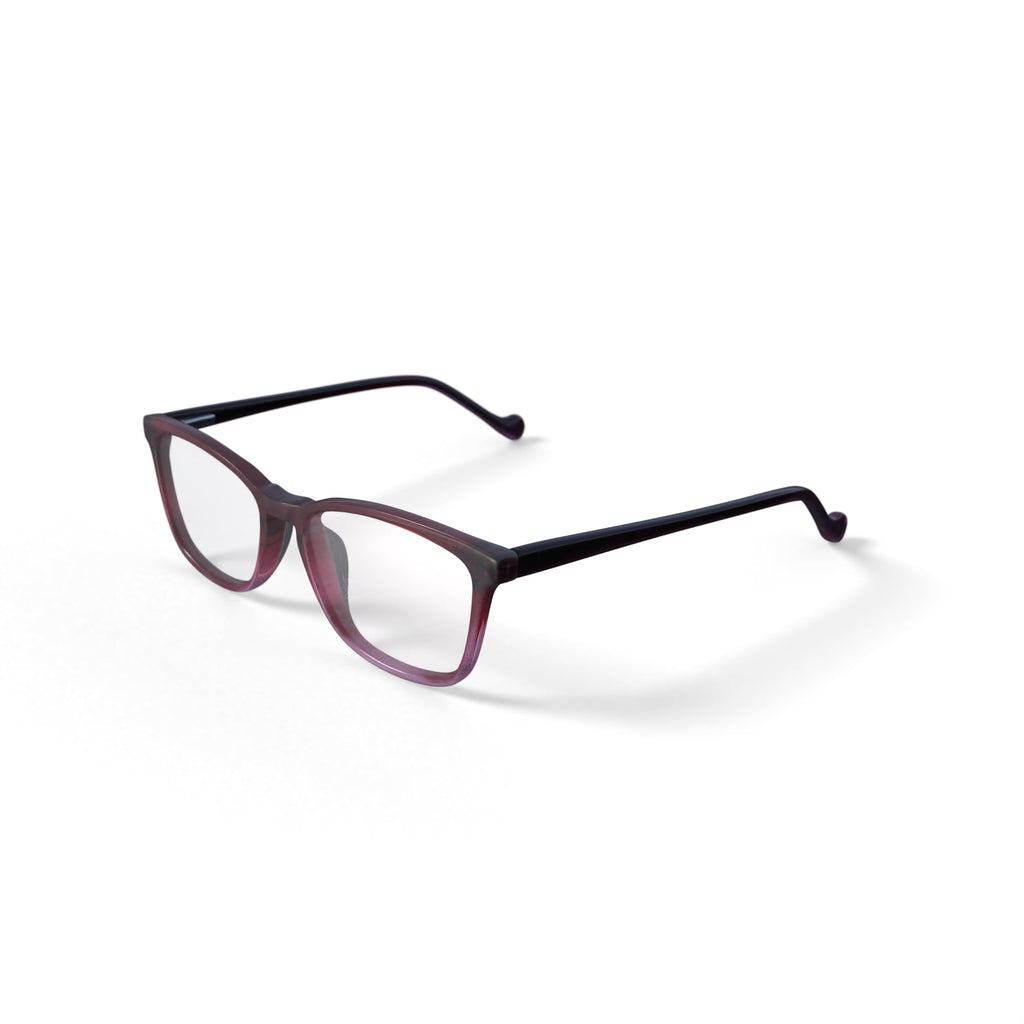 Women's Nora Square Prescription Eyeglasses with Case, Red/Pink