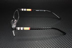 Burberry BE1282 l Unisex Semi-Rimless Eyeglasses Black Palladium 55mm Adult