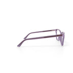 Women's HCV16 Square Prescription Eyeglasses with Case, Crystal Pink