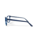 Women's HC277 Cat Eye Prescription Eyeglasses with Case, Crystal Blue