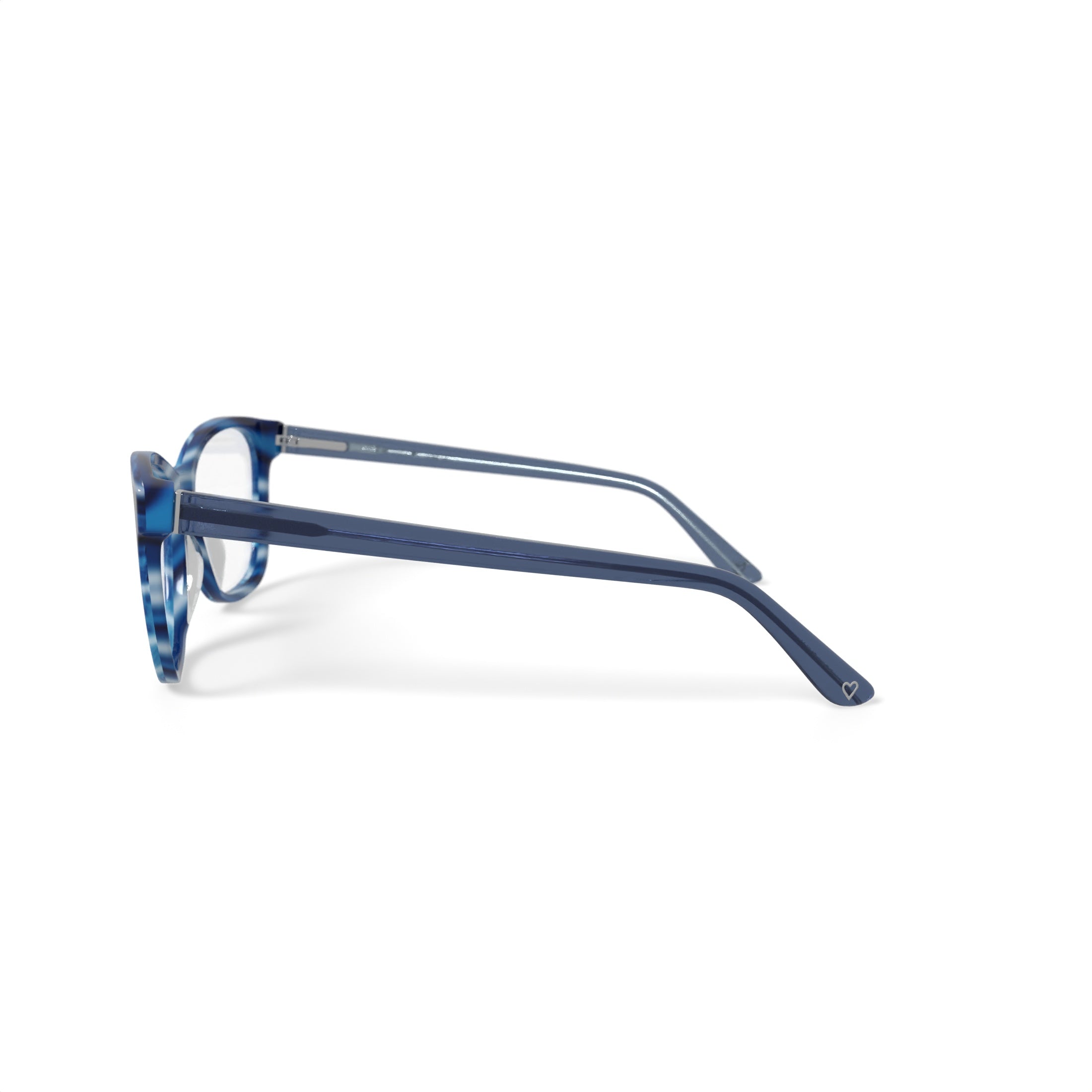 Women's HC277 Cat Eye Prescription Eyeglasses with Case, Crystal Blue