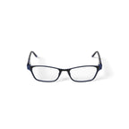 Baby Phat Women's BV275 Rectangular Prescription Eyeglasses with Case, Navy Blue