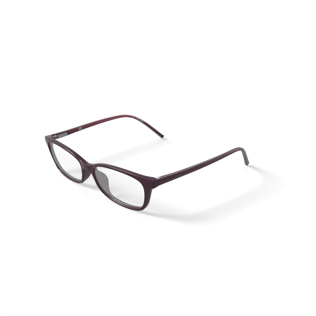 Women's DK5006 Prescription Eyeglasses with Case, Burgundy