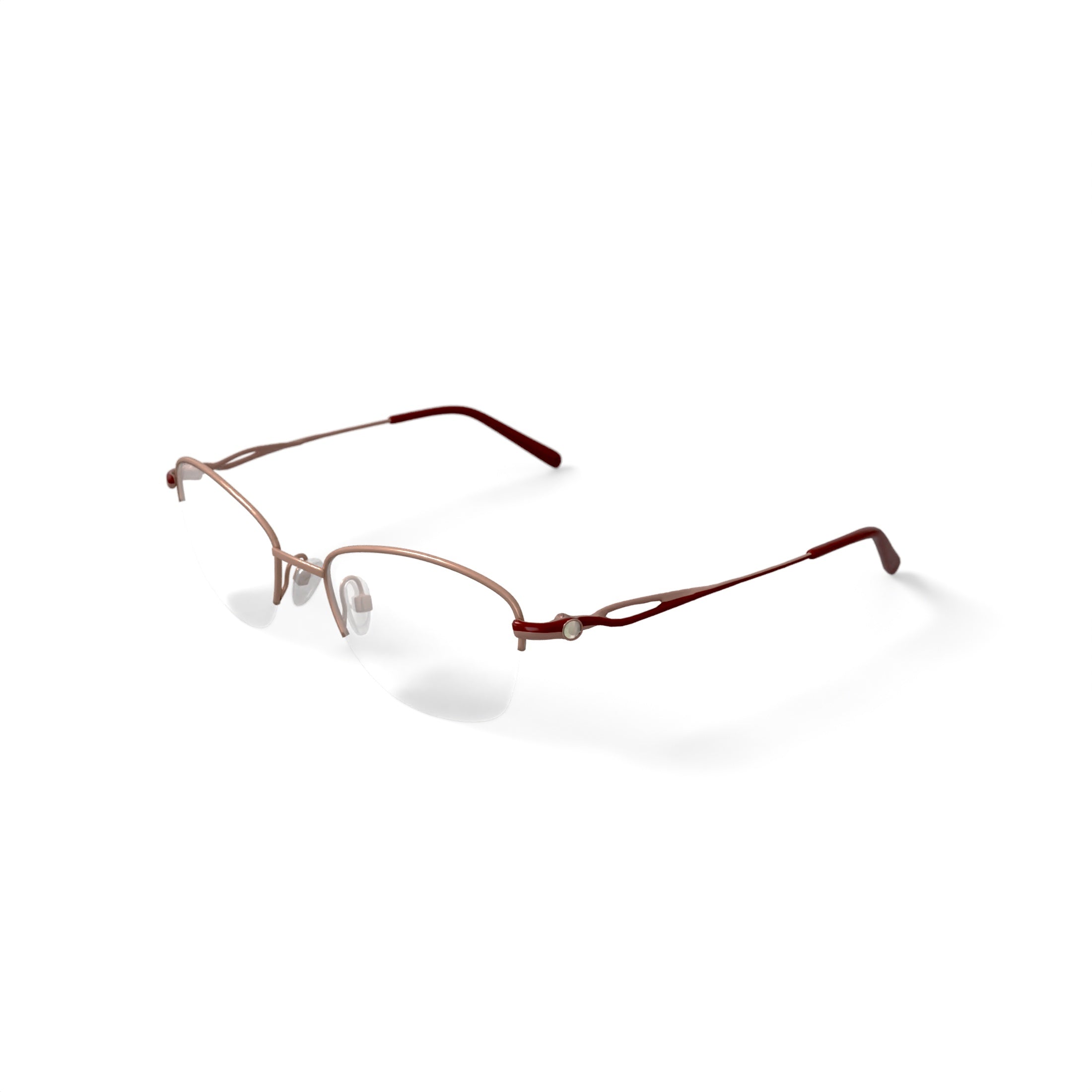 Women's MK10404 Oval Prescription Eyeglasses with Case, Gold