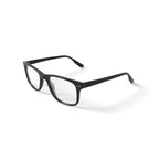 M America Men's MU111 Square Prescription Eyeglasses with Case, Black