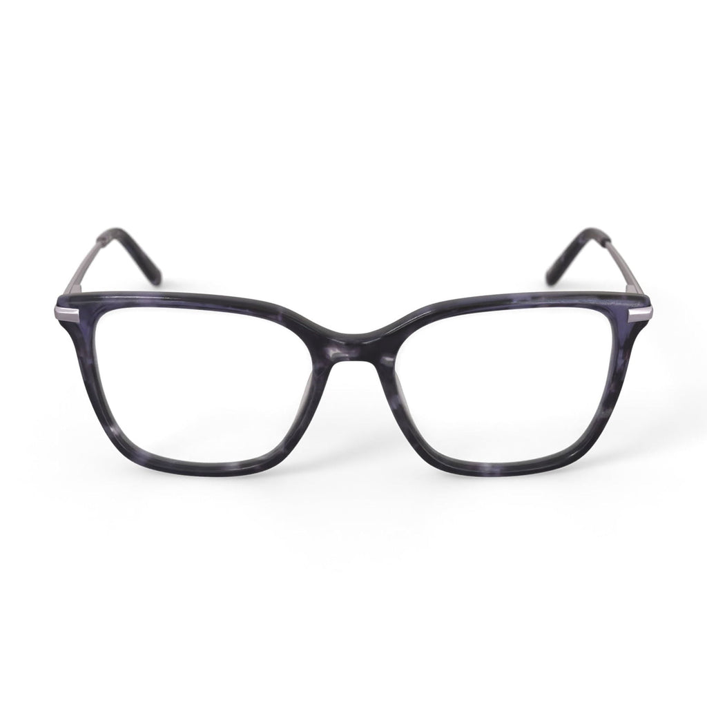 Women's MV022 Ash Square Prescription Eyeglasses with Case, Black Tortoise