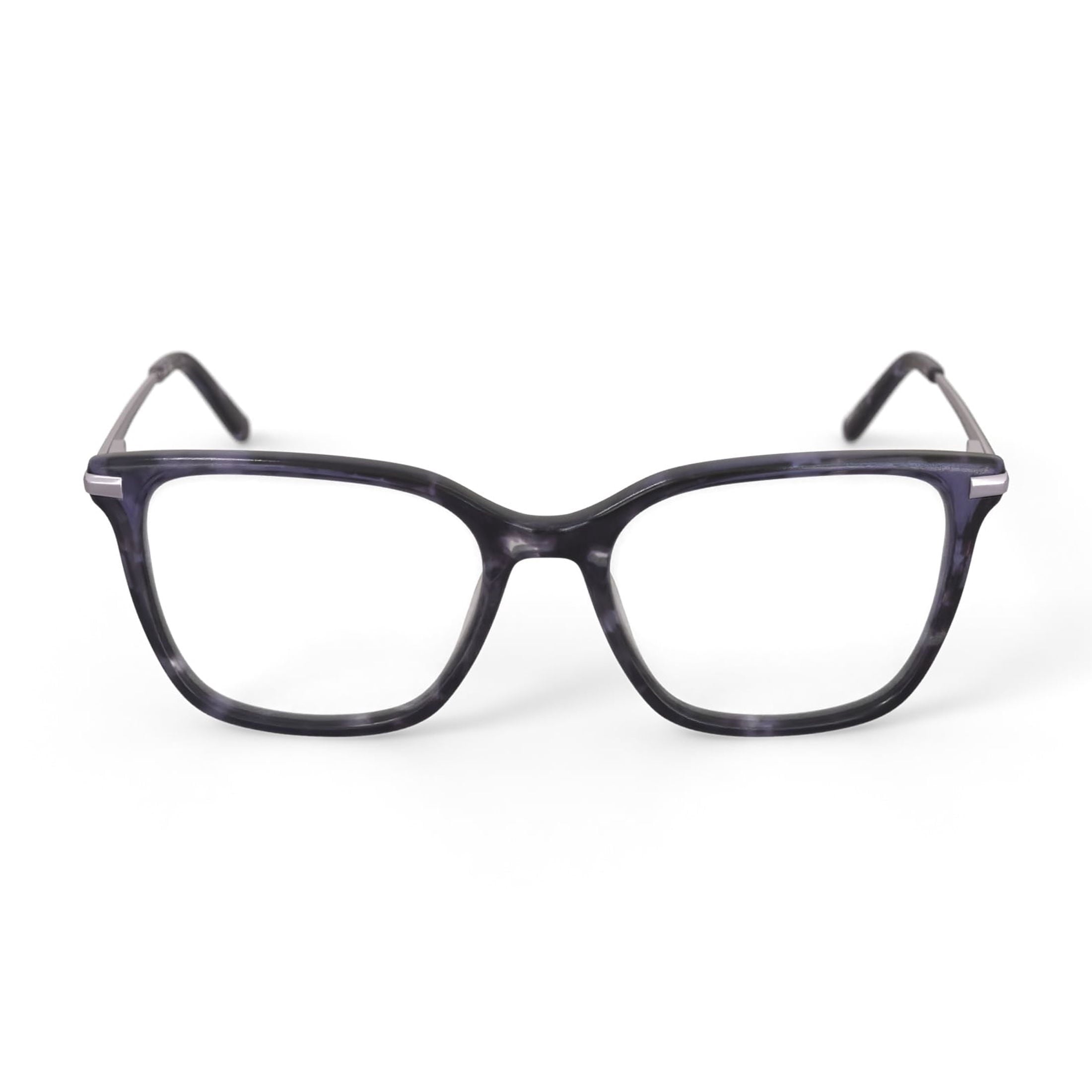 Women's MV022 Ash Square Prescription Eyeglasses with Case, Black Tortoise