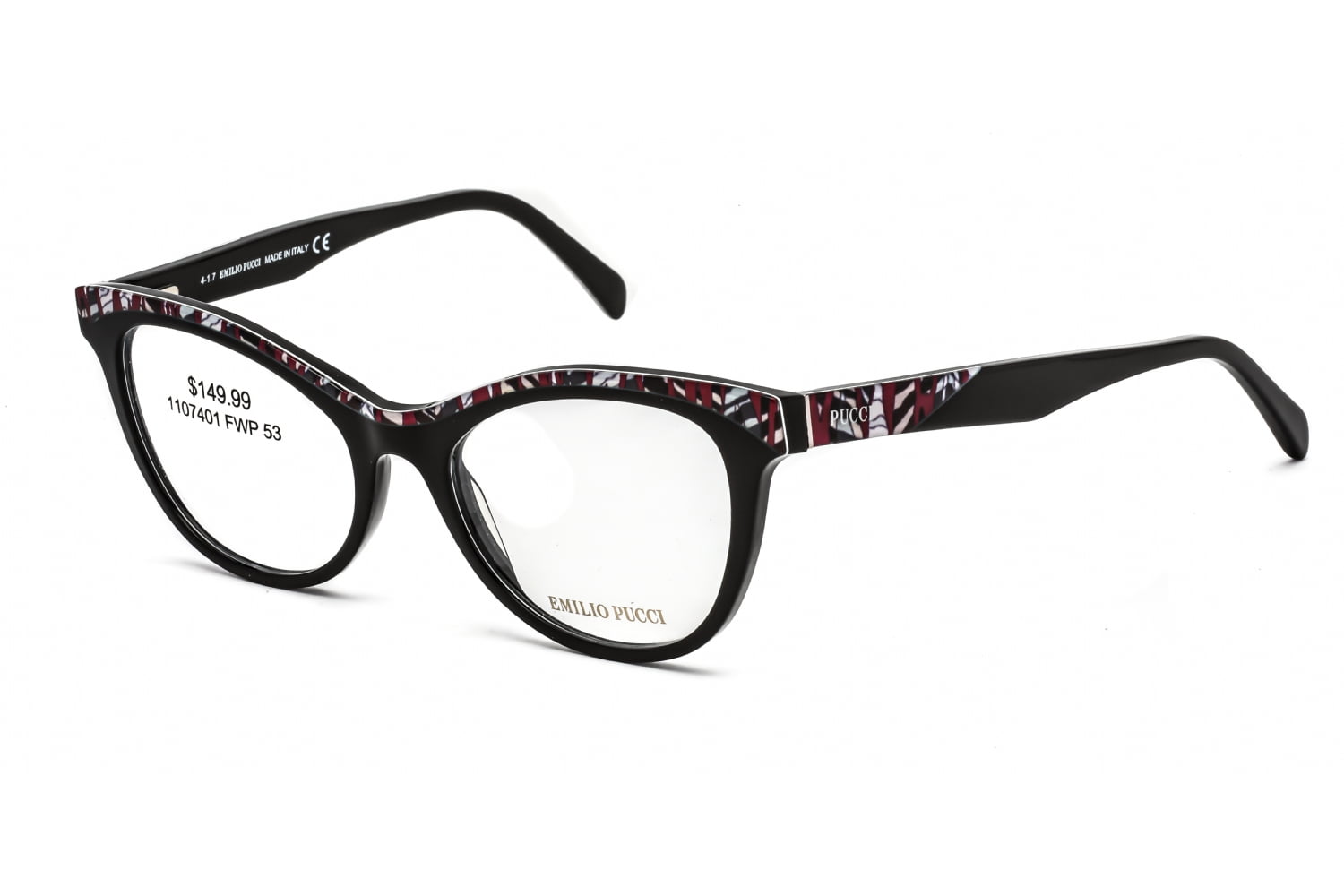 EMILIO PUCCI 5036-3 CATEYE COLORFUL ITALIAN DESIGNER RARE EYEGLASS FRAME/GLASSES