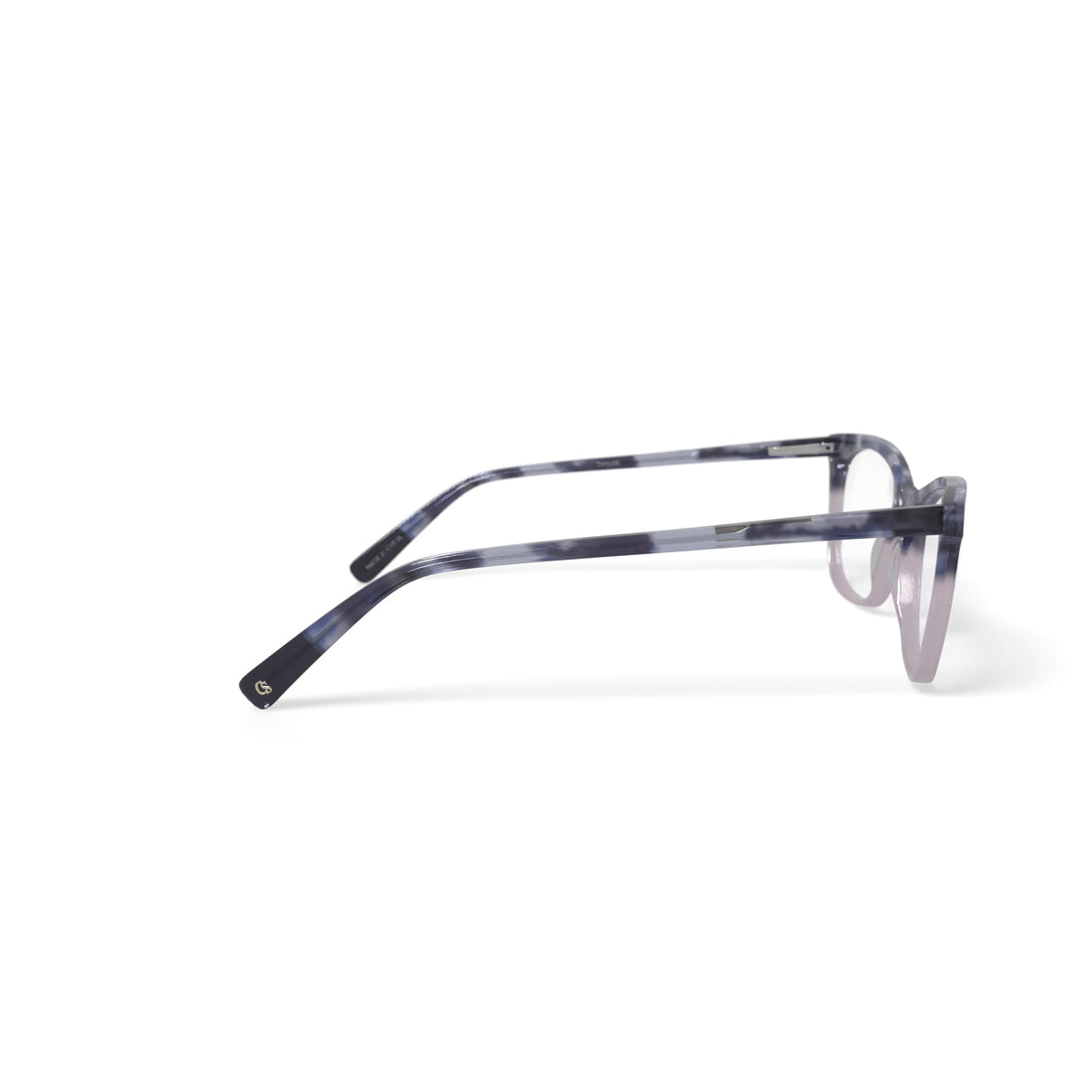 Women's Taylor Square Prescription Eyeglasses with Case, Pink Tortoise Gradient