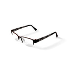 Womens EC326 Square Prescription Eyeglasses with Case, Red