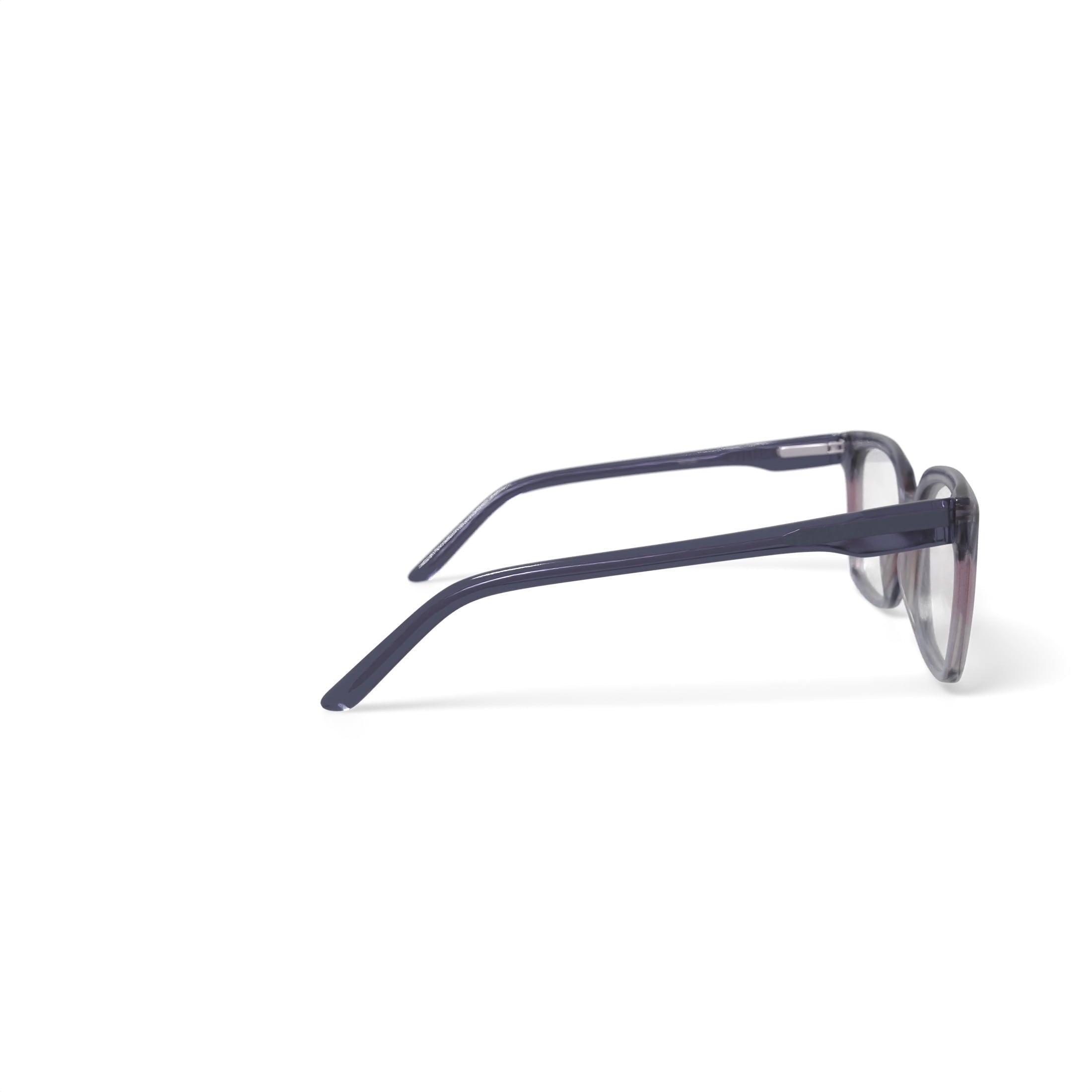 Women's MC014 Nyobi Square Prescription Eyeglasses with Case, Gray Pink