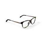 Women's Opal Square Prescription Eyeglasses with Case, Brown Tortoise