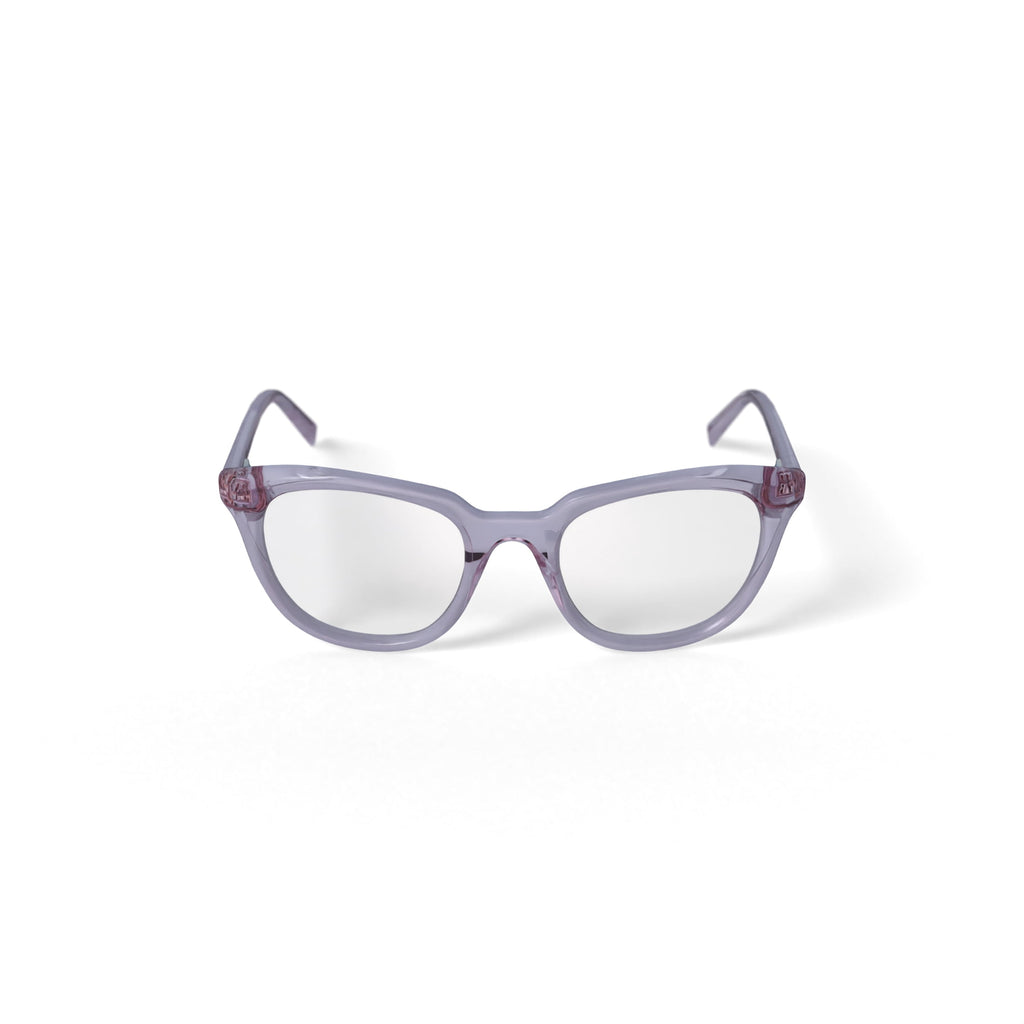Women's Lucia Square Prescription Eyeglasses with Case, Pink Crystal