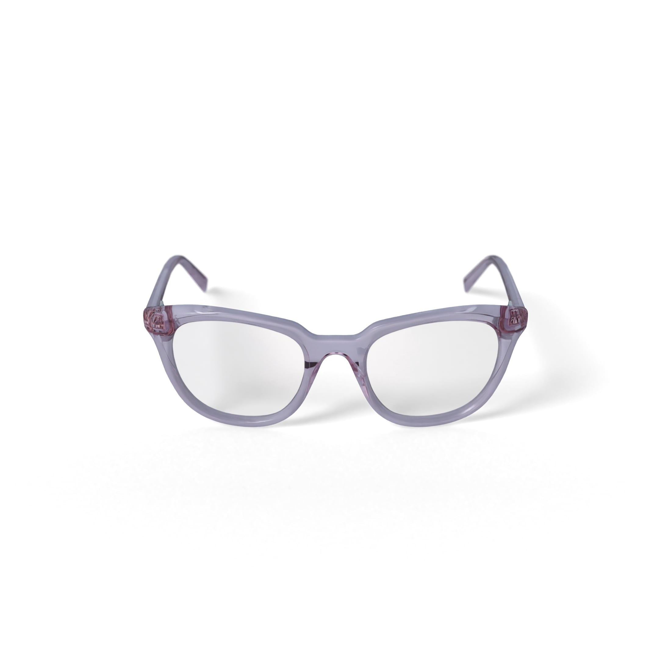 Women's Lucia Square Prescription Eyeglasses with Case, Pink Crystal