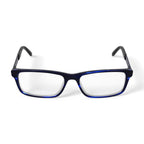 New Balance Men's NB445 Rectangular Prescription Eyeglasses with Case, Blue