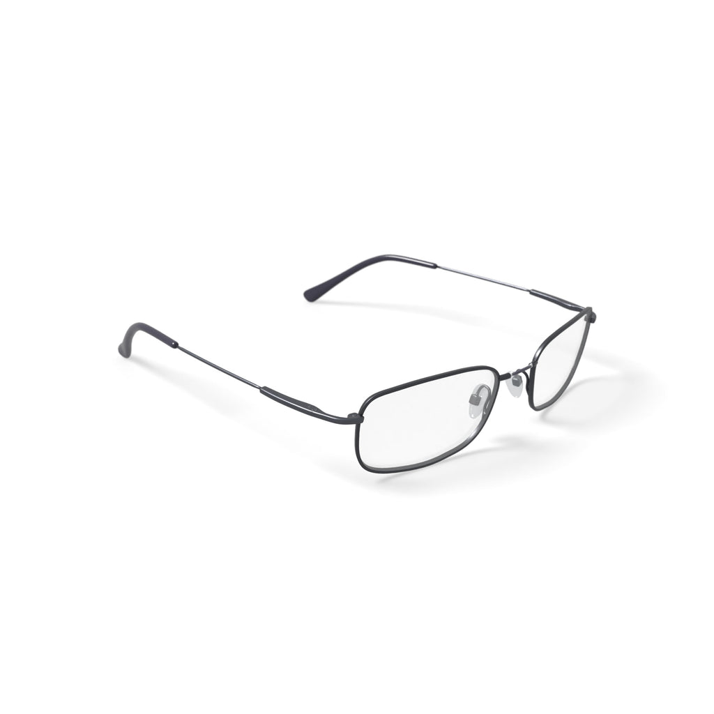 M+Flex Men's MF507 Rectangular Prescription Eyeglasses with Case, Gunmetal