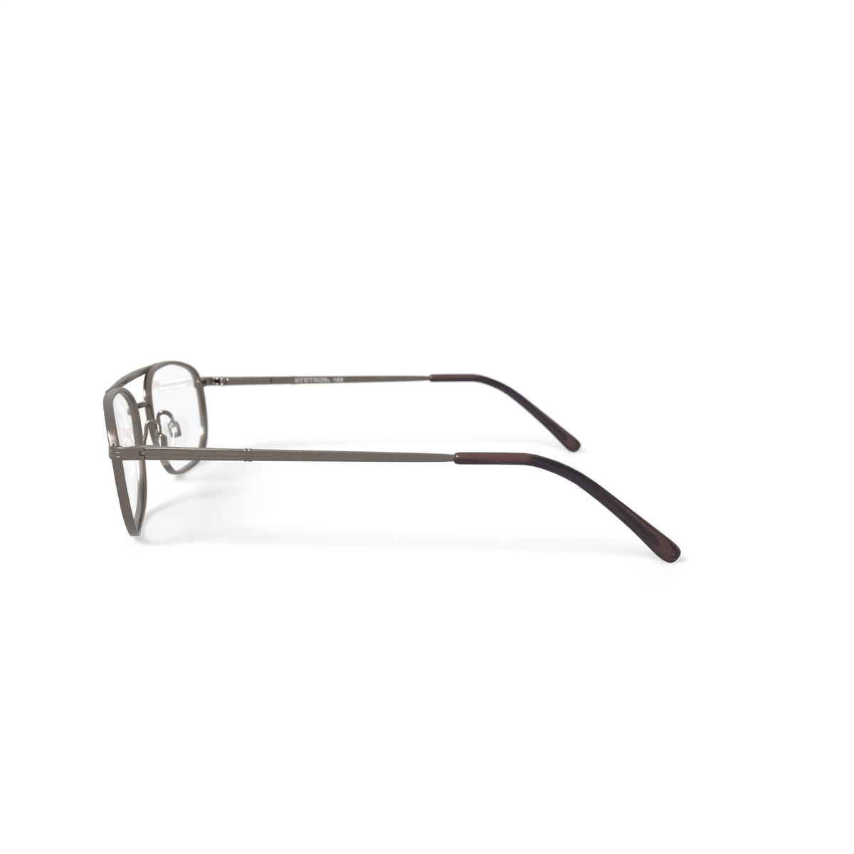 Men's ST169 Rectangular Prescription Eyeglasses with Case, Gunmetal