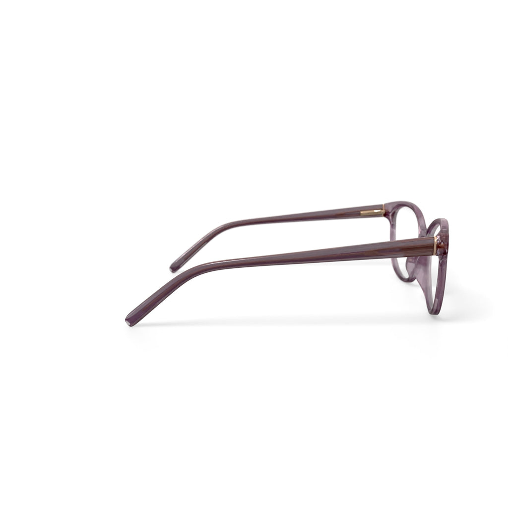Women's BE223 Geranium Round Prescription Eyeglasses with Case, Pink Crystal