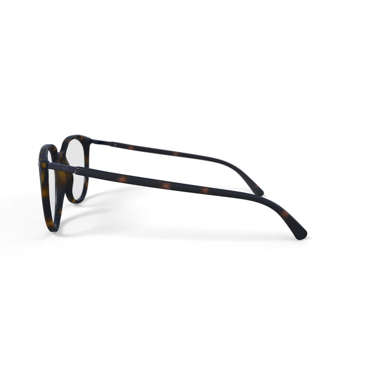  Women's Size 53 Square RB7190 Optics Prescription Eyeglasses with Case, Havana
