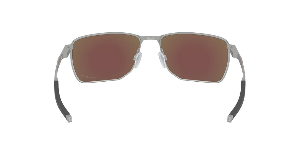Oakley Men's Size 58 Rectangular Ejector Sunglasses, Satin Chrome/Prizm Sapphire