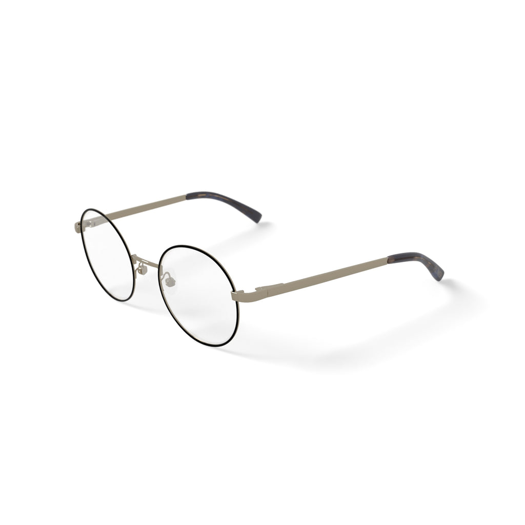 Flower Women's FLR6037 Prescription Eyeglasses with Case, Shiny Black