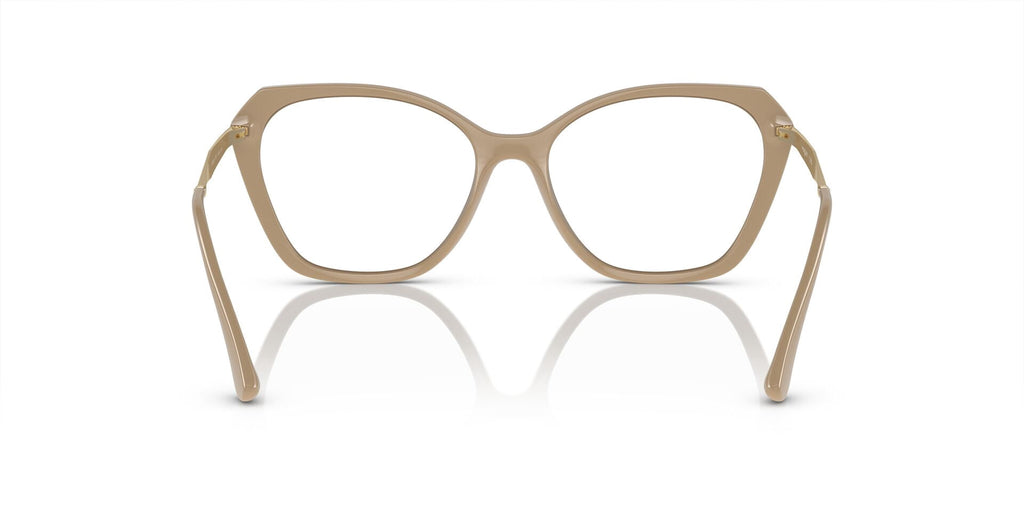 Vogue Women's VO5522 54mm Propionate Eyeglasses, Brown/Nude, with Case & Cleaning Cloth