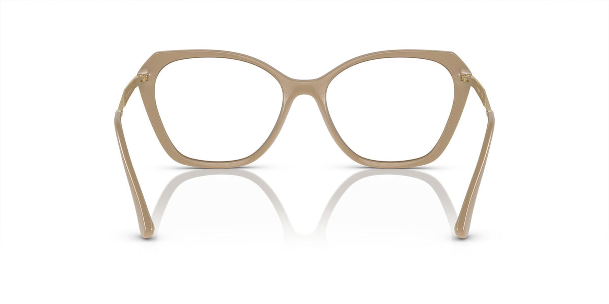 Vogue Women's VO5522 54mm Propionate Eyeglasses, Brown/Nude, with Case & Cleaning Cloth