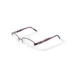 Women's BR68 Oval Prescription Eyeglasses with Case, Burgundy