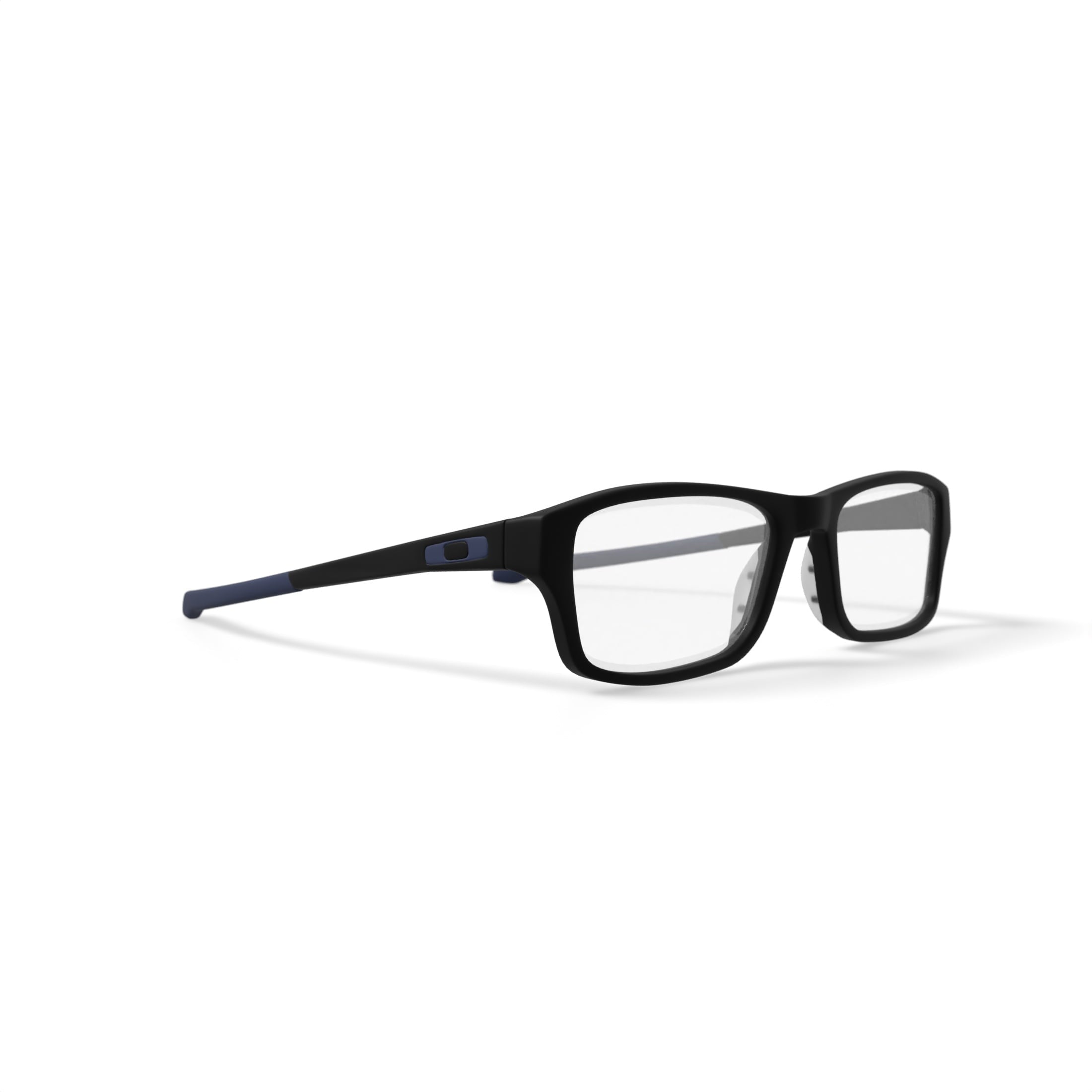 Oakley Unisex Rectangular Chamfer Eyeglasses Satin Black 53mm