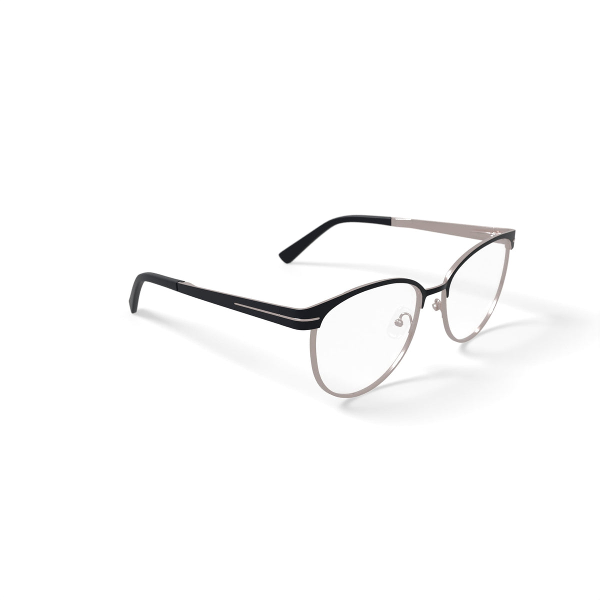 Women's OSL736 Prescription Eyeglasses with Case, Black/Gold