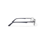 Men's EC316 Rectangular Prescription Eyeglasses with Case, Gray